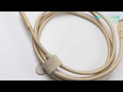 Ravpower Nylon Braided Type-C To Lightning Cable 1.2m - White