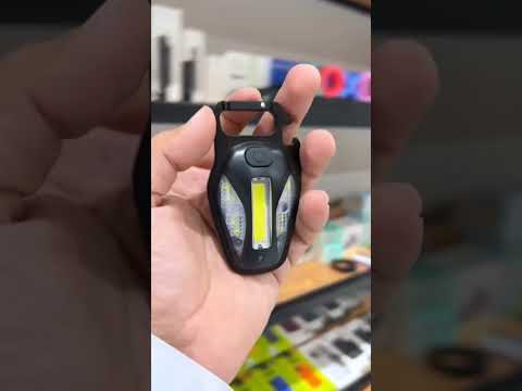 Cob Multi-Function Key Chain Light - Black
