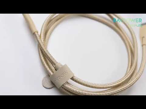 Ravpower Nylon Braided Type-C To Lightning Cable 1.2m - Pink
